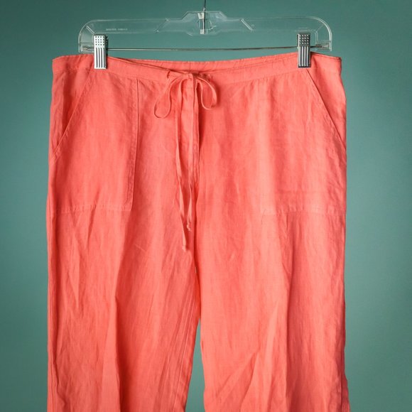 Juicy Couture S Mia Linen Straight Leg Pants NWT - Picture 2 of 4